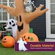 image 5 of HOMCOM Halloween Inflatable Tree Ghost 3 Pumpkins Owl Lighted 4 LED for Lawn
