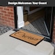 image 2 of Croeso Welsh Welcome Coir Doormat Latex Backed Natural Scraper Mat 60cm x 40cm