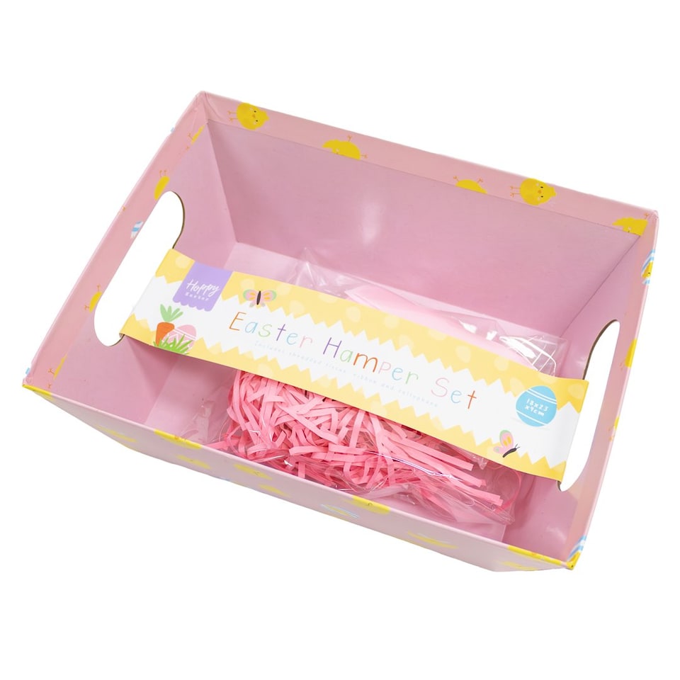 image 1 of Chicks Pink Easter Hamper Set