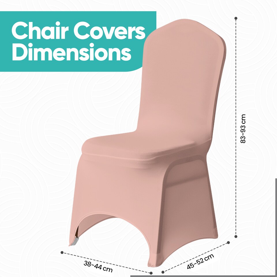 image 1 of Chair Cover Spandex Polyester Stretch Fabric Dining Slipcovers - 10pcs