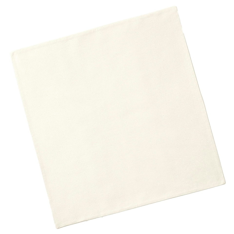 image 1 of Westford Mill Fairtrade Cotton Canvas Cushion Cover - Natural - L