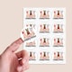 image 2 of Happy Easter Round Stickers 60mm - Sheet of 12
