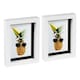 image 1 of Nicola Spring 5 x 7" Photo Frames - Black Mount 3D Photo Frame Picture Frame Box Portrait Display Case & Spacer (20 x 15cm) x2