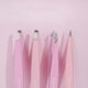image 4 of Brushworks 4 Piece Combination Tweezer Set - Pink