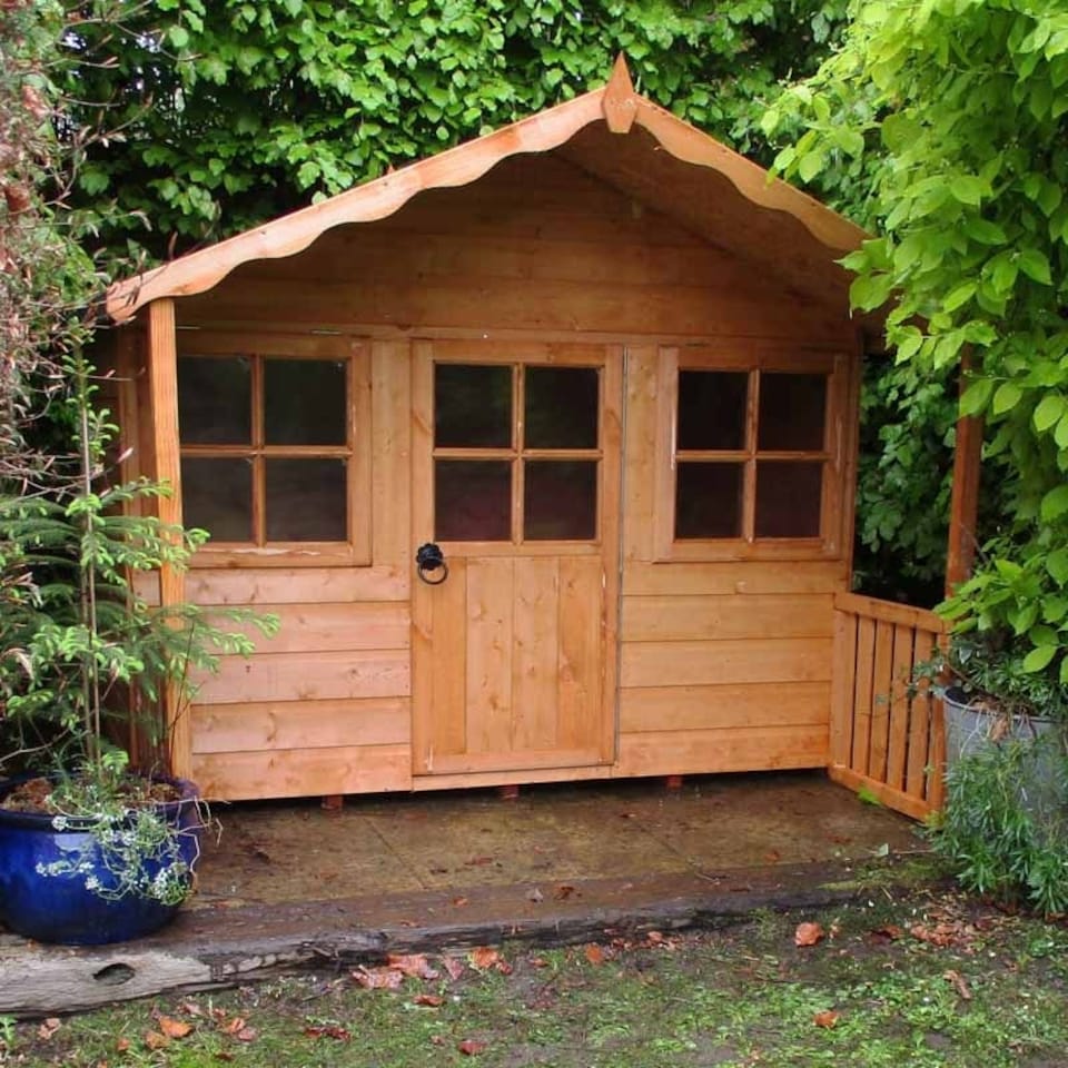 image 1 of Stork Playhouse Kid's Wendy House Brown