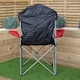 image 8 of Luxury Padded High Back Folding Outdoor, Camping, Fishing Chair in Red