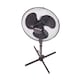 image 8 of 16 Inch Oscillating Black Extendable Free Standing Pedestal Fan
