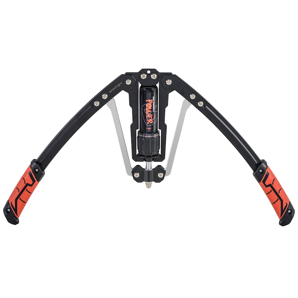 image 1 of Hydraulic Chest Expander with 22-440lbs Resistance for Upper Body Exercise | Black