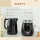 image 7 of HOMCOM Kettle and Toaster Set, 1.7L 3000W Fast Boil Kettle & 2 Slice Toaster Kitchen Set with 7 Level Browning Controls, Defrost, Reheat, Boil-dry Protection, Black
