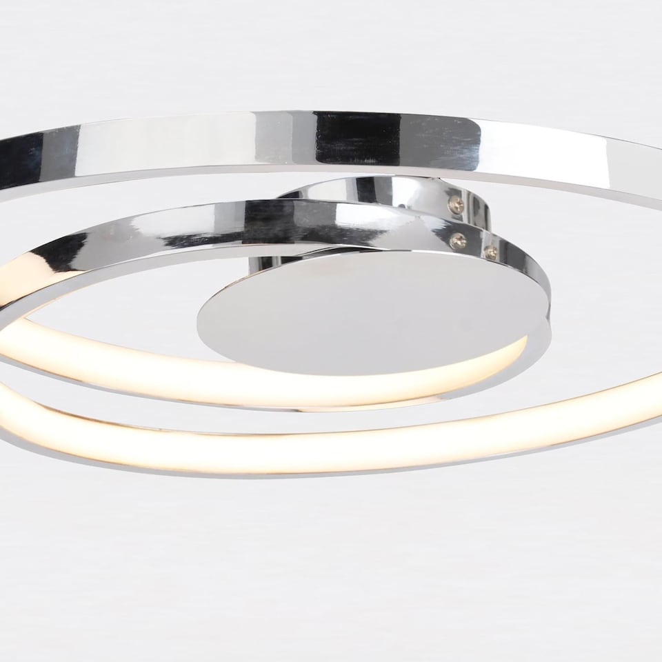 image 1 of Polished Chrome LED Swirl Flush Fitting | Chrome | 1