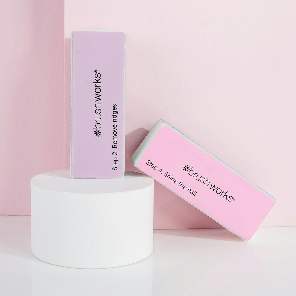 image 1 of Brushworks Pastel Nail Buffing Blocks