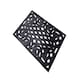 image 2 of Nicoman Victorian Style Rubber Outdoor Door Mat Black 90 x 60cm