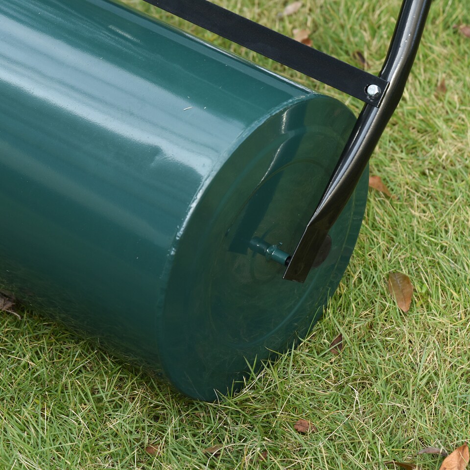 image 1 of Outsunny 30 L Lawn Roller Large Heavy Duty Metal Sand or Water Filled