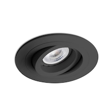 Rad Tiltable Black recessed Downlight GU10