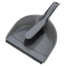 Ashley Dustpan & Brush Set - Grey