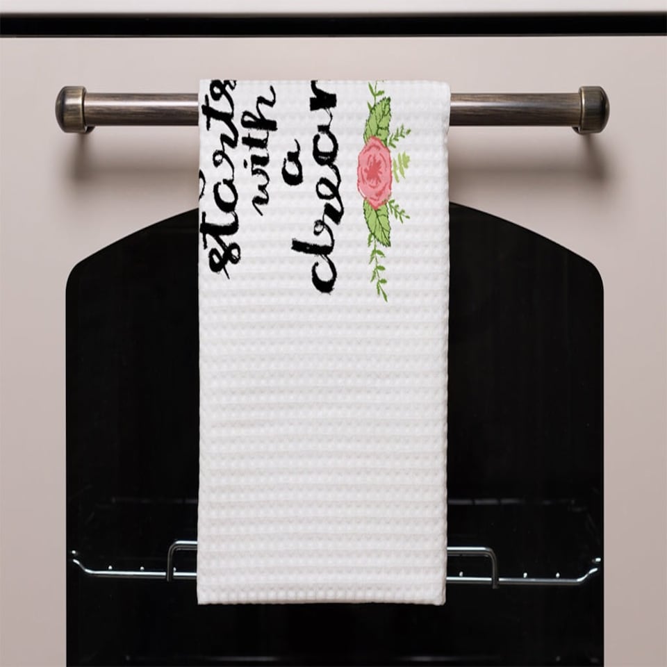 image 1 of Everything starts with a dream (Kitchen Towel)
