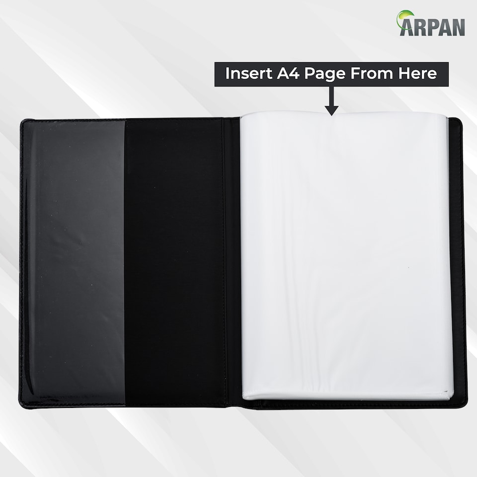 image 1 of A4 Professional Display Book with 24 Pockets 48 Sides – Portfolio Folder A4 for Certificates & Documents – Presentation Folder, Professional Portfolio for Office, School & Interviews