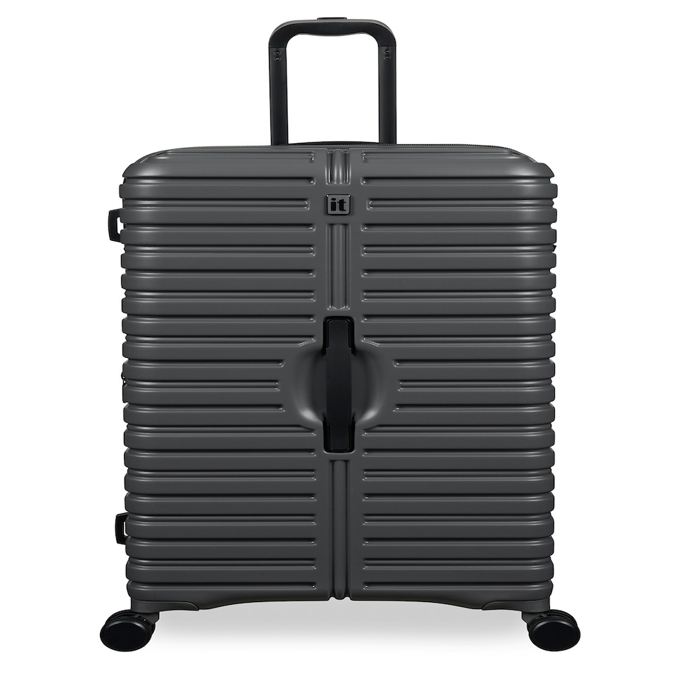 image 1 of IT Luggage Jumbo Charcoal Large Suitcase with TSA Lock Grey | Large