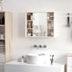 image 6 of HOMCOM Wall Mounted Bathroom Storage Cabinet w/ Mirrored Door, Adjustable Shelf