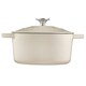 image 1 of Cooks Professional Cast Iron Casserole 20cm | 2.8L Capacity | Enamelled Inside and Out | Off White
