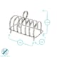 image 3 of Argon Tableware Stainless Steel Toast Rack - 6 Slices