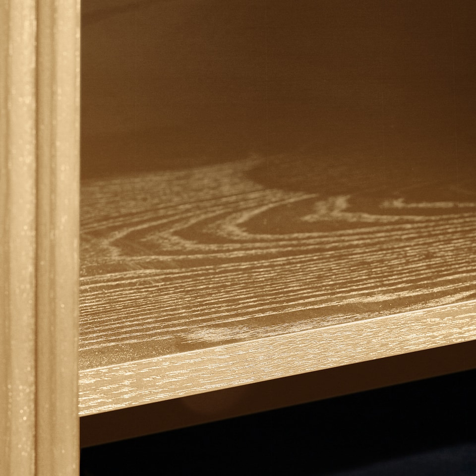 image 1 of Louis Light Oak Effect Fluted TV Unit