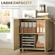 image 3 of Vinsetto Filing Cabinet with Locking Doors & Shelves, 2-Tier Lockable Storage Cabinet with 2 Keys for Home Office, 80W x 40D x 80H cm, Oak