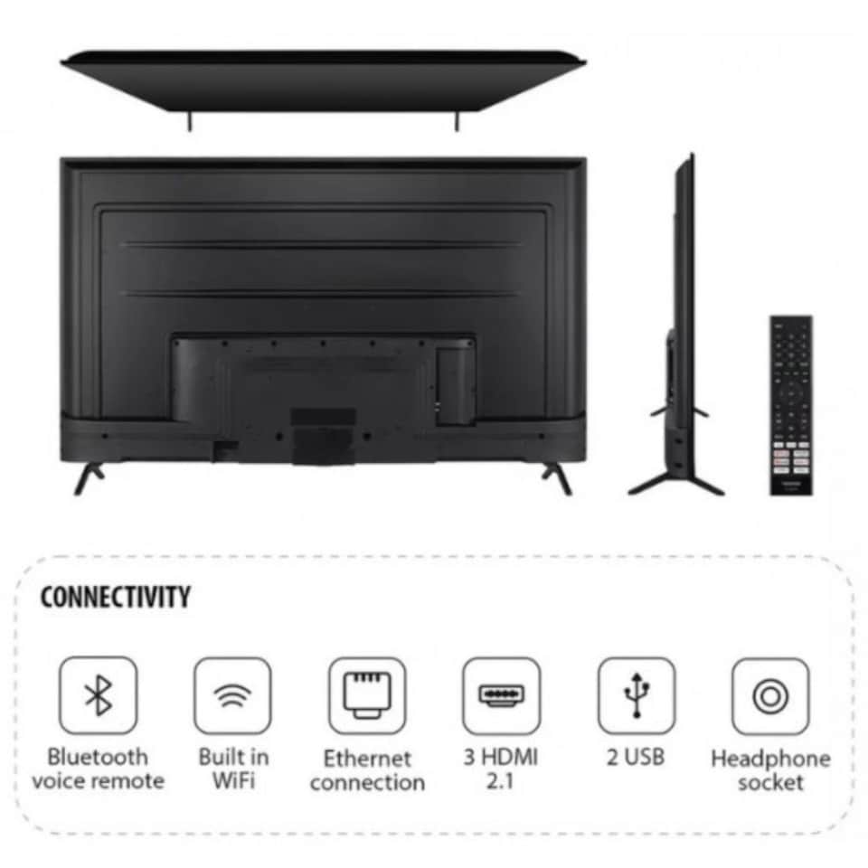image 1 of Toshiba 55 Inch 4K Ultra HD LED HDR Smart VIDAA Freely TV & Dolby - 55UV2F53DBU