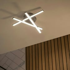 ValueLights Infinity Black Crossover Integrated LED Ceiling Light Black