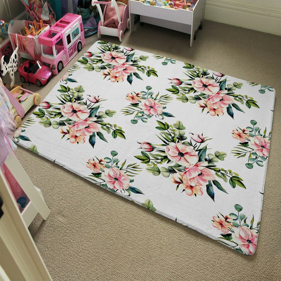image 1 of Watercolour Plants (Rug) Multi | XL: 160x230cm