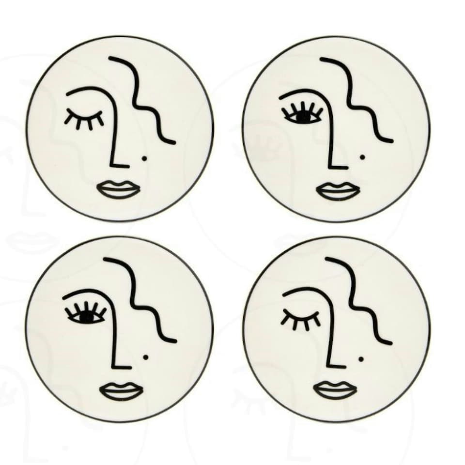 image 1 of Sass & Belle Abstract Coasters Set of 4