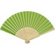 image 2 of Carmen Bamboo Handheld Fan - Green - One Size