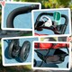 image 8 of PawHut Pet Stroller Foldable Travel Carriage w/ Brake Basket Canopy, Red