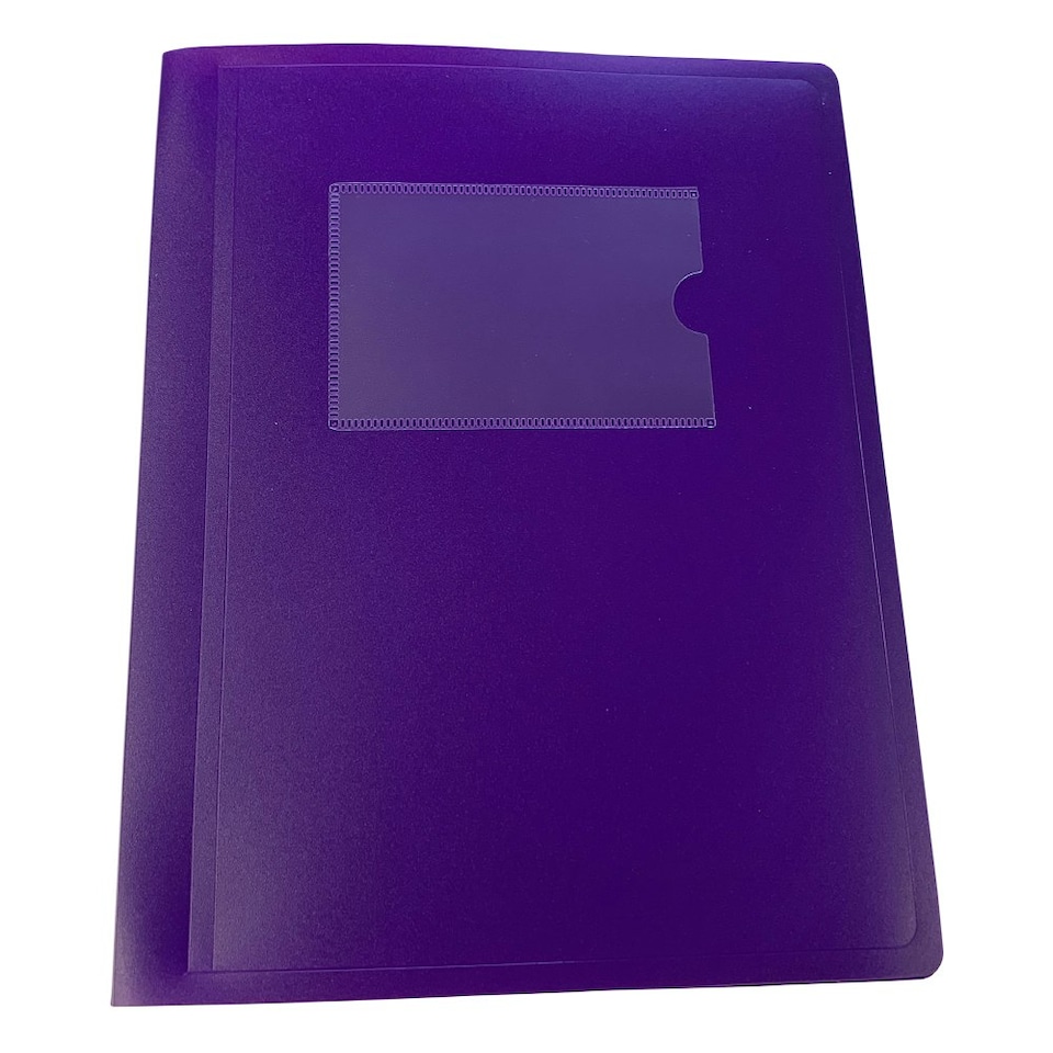 image 1 of A5 Purple Flexible Cover 20 Pocket Display Book
