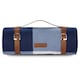 image 7 of VonShef Picnic Blanket Large Navy & White Tartan for Outdoor