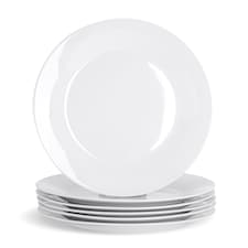 Argon Tableware Classic White Dinner Plates - 27cm - Pack of 12 | White | White