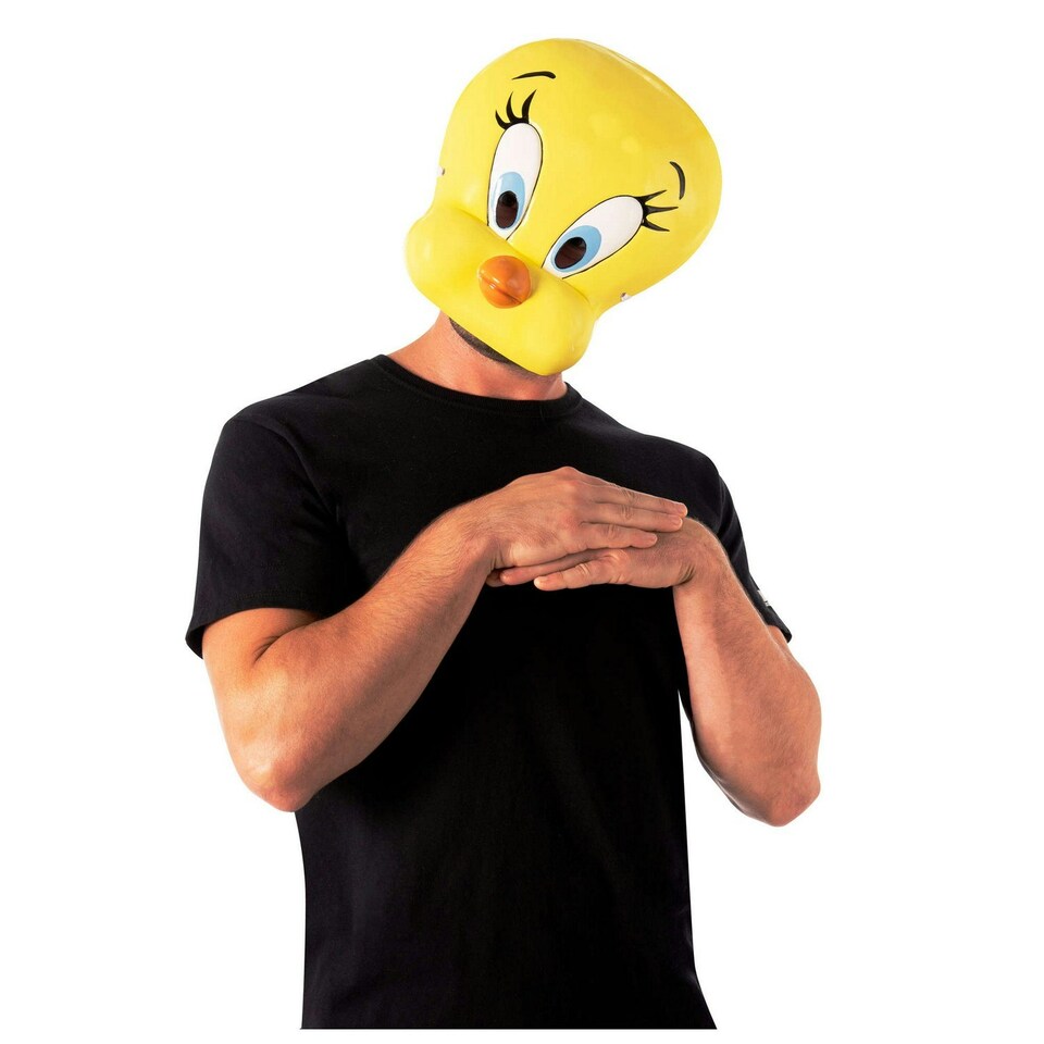 image 1 of Space Jam Tweety Bird 1/2 Mask - Yellow - One Size