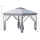 image 5 of Outsunny Pop Up Gazebo Height Adjustable Canopy Tent w/ Carrying Bag, Grey