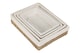 image 2 of Set of 4 Lined Rectangular Seagrass Tray | Green | Green | Set of 4