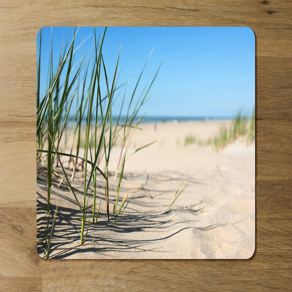 image 1 of Grass in the sand dunes with the lake in the background (Placemat & Coaster Set)