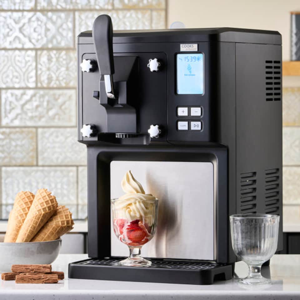 image 1 of Cooks Professional Luxury Soft Serve Ice Cream Maker with 6 x 1L Ice Cream Mix