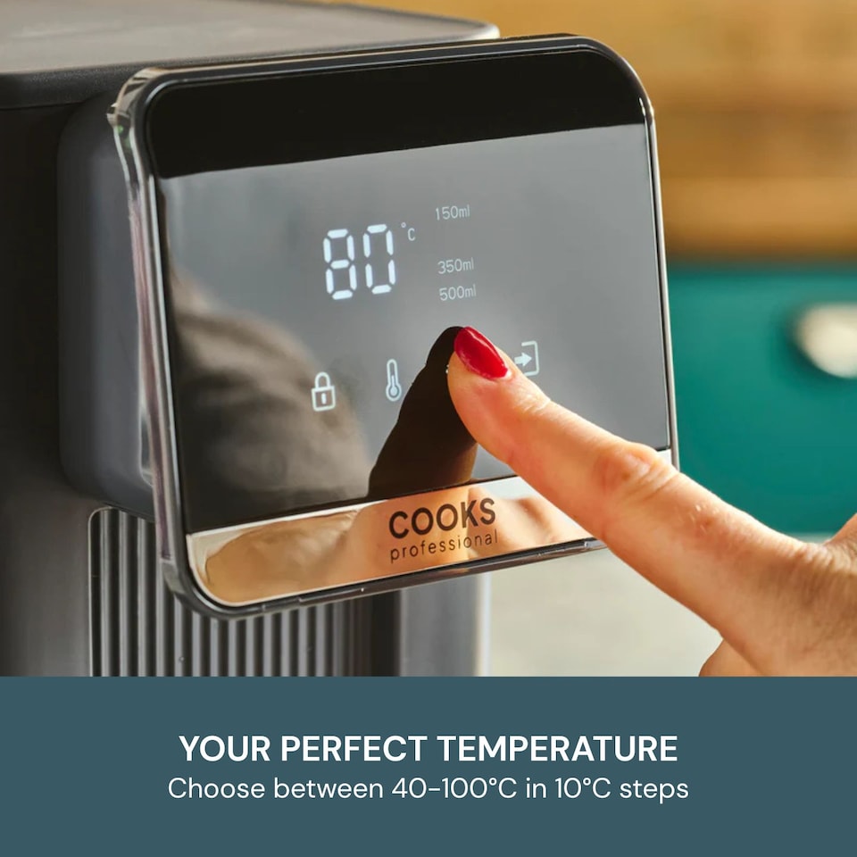 image 1 of Cooks Professional 2.5L Digital Hot Water Dispenser with Adjustable Temperature & Volume