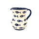 image 1 of Verano Spanish Ceramics Signature Small Jug - 0.5L Blue & White Fish