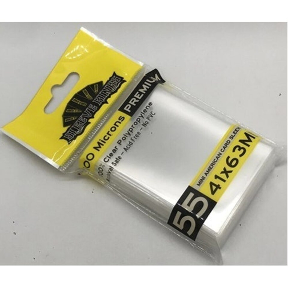 Sleeve Kings 55 x Premium Mini American Card Sleeves (41 x 63mm)
