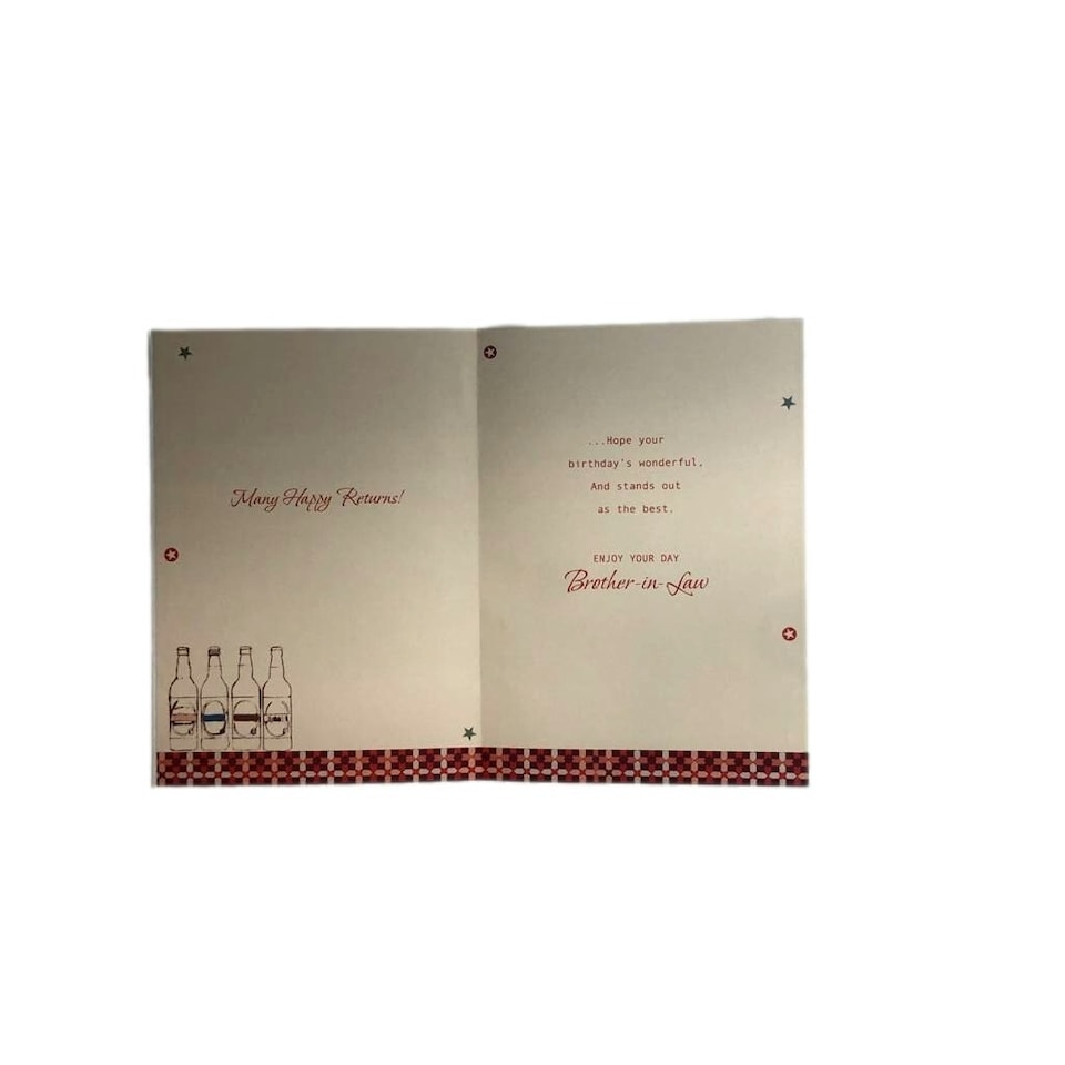 image 1 of Birthday Wishes Brother In Law Birthday Greetings Card