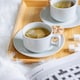 image 5 of Argon Tableware 48 Piece Classic White Stacking Teacup & Saucer Set - 200ml
