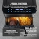 image 5 of AHM Electronics Air Fryer - 10L Multi Basket with Dual Cook, 3 in 1 Basket Combination, 8 Cooking Presets, Large Viewing Window,