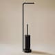 image 3 of COSMIC Toilet brush with toilet roll holder, Matt Black, GEYSER Collection