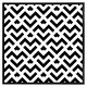 image 2 of Black & white geometric (Picture Frame) Brown | XS
