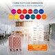 image 2 of Flight Knight Carry On Suitcase - 8 Wheel TSA Lock USB Port - Anti Crack Case Hard Luggage Approved for easyJet, Jet2, BA Pink | Rose Gold/White Butterfly | Cabin Bag